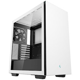 ქეისი DeepCool CH510 WH, Computer Case, MidT, Mini-ITX, Micro-ATX, ATX, E-ATX, 2xUSB 3.0, White